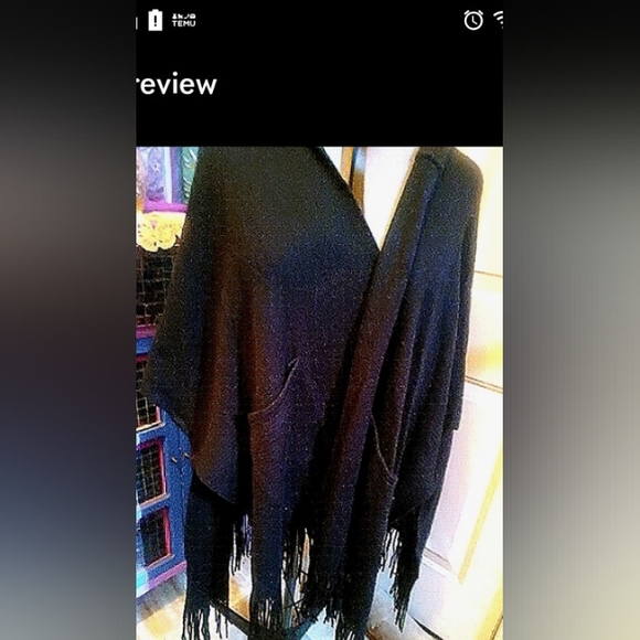 NWT Vince Camuto soft knitted topper #wrap / #shawl with hood and pockets - Picture 15 of 16